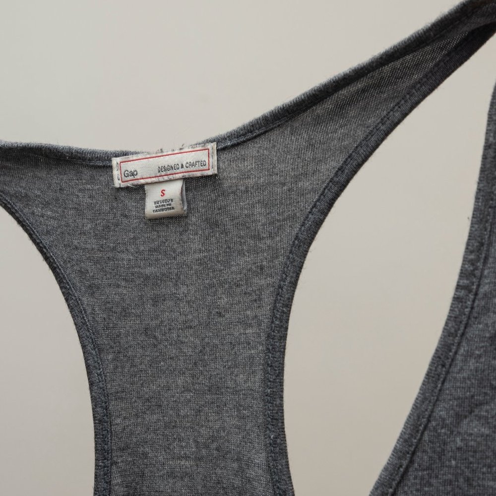 GREY RACERBACK WRAP DRESS - Picture 4 of 4